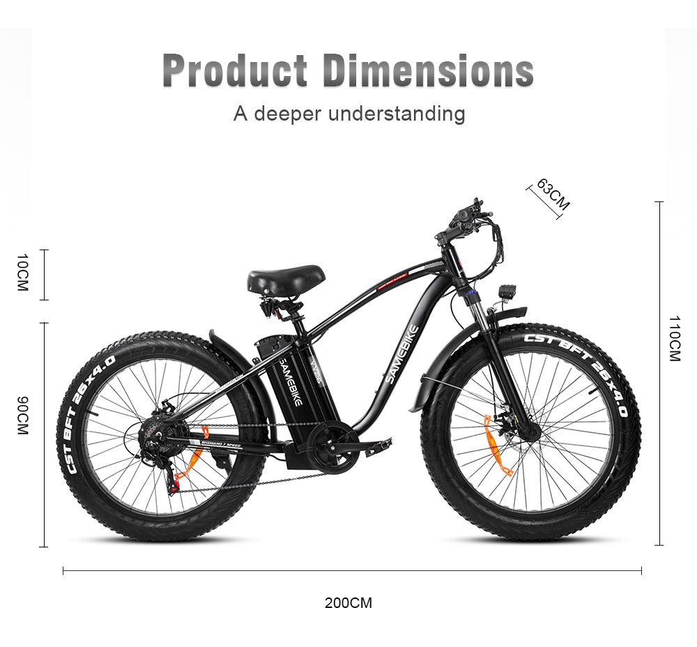 SAMEBIKE E-Mountain YY34 E-MTB