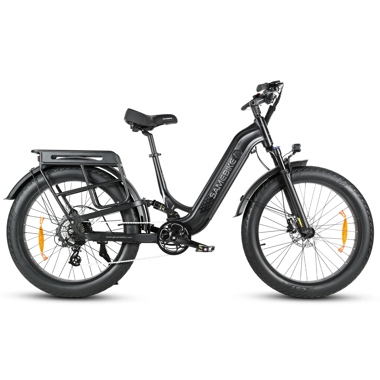 SAMEBIKE CREST in Schwarz, Seitenansicht