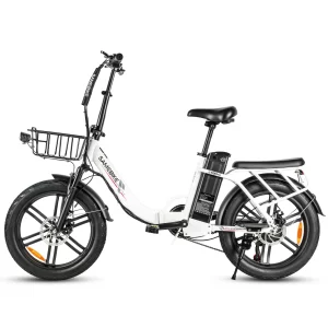 SAMEBIKE CY20 Pro in Weiß, Seitenansicht