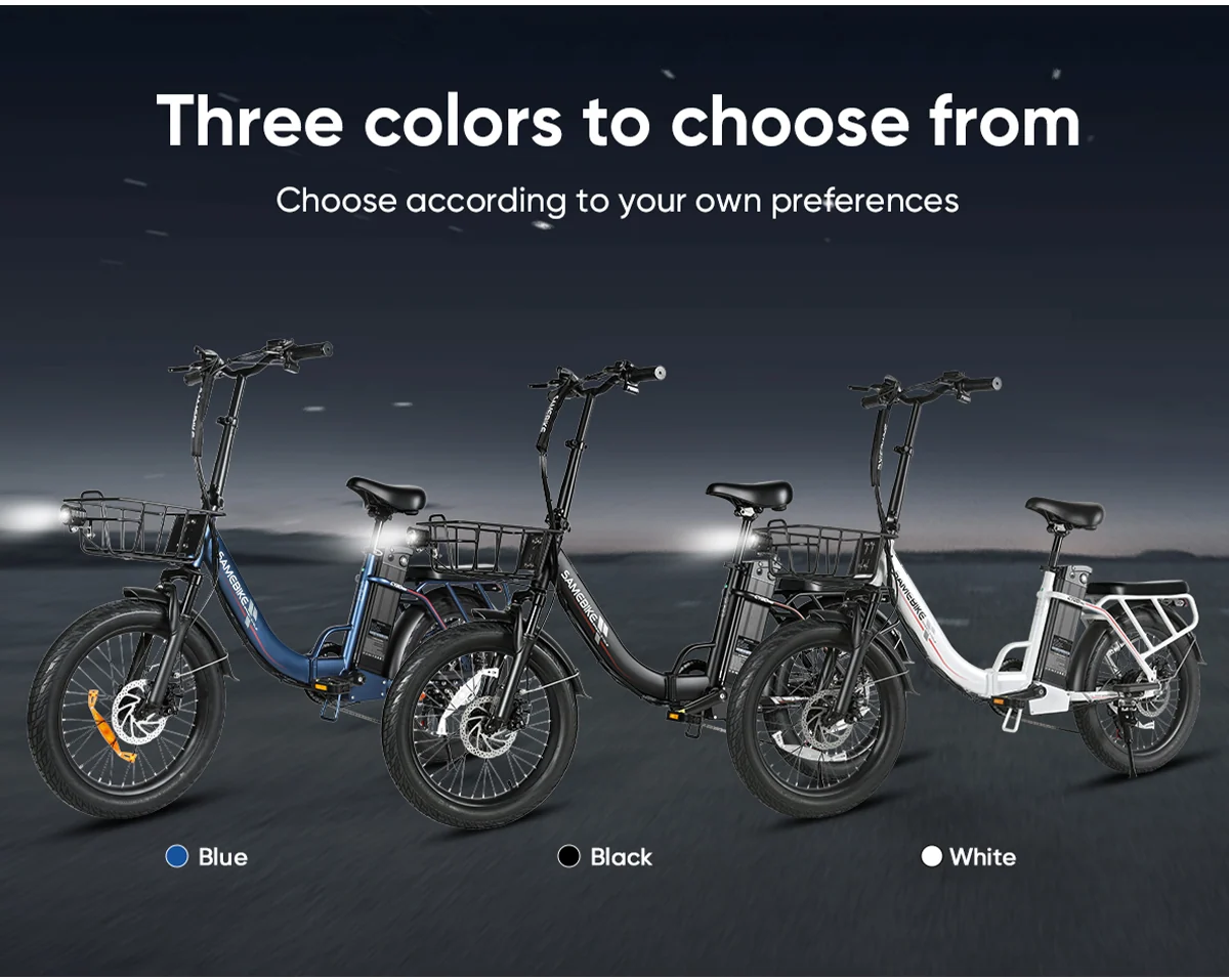 SAMEBIKE CY20 Pro-FT in Schwarz, Weiß und Seeblau