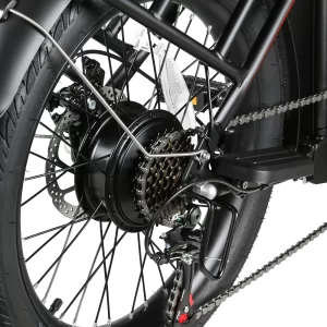 Heckmotor und Shimano-Schaltung des SAMEBIKE CY20 Pro-FT
