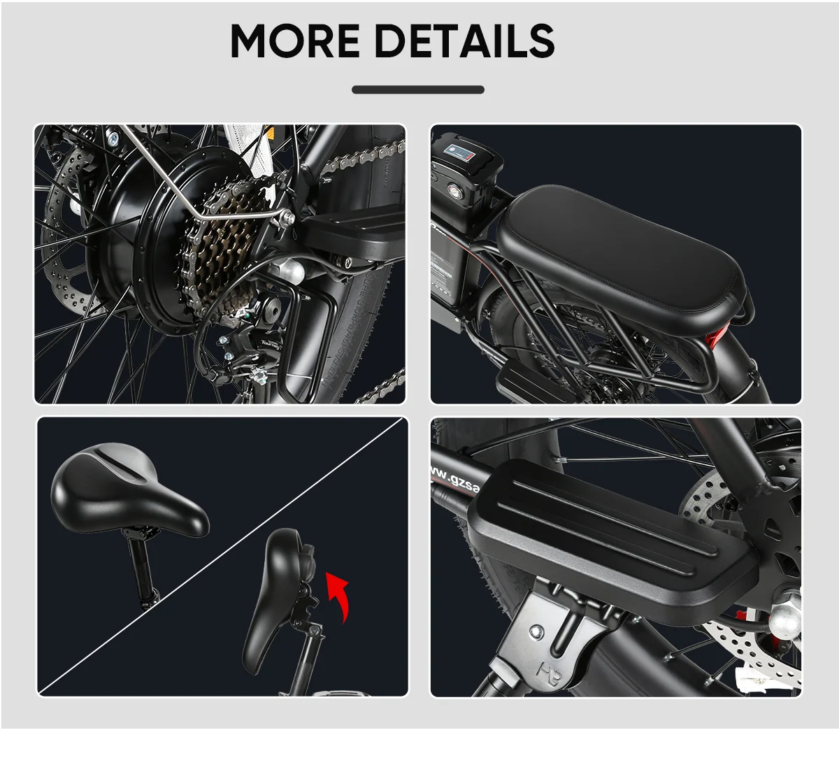 Komponentendetails des SAMEBIKE CY20 Pro-FT