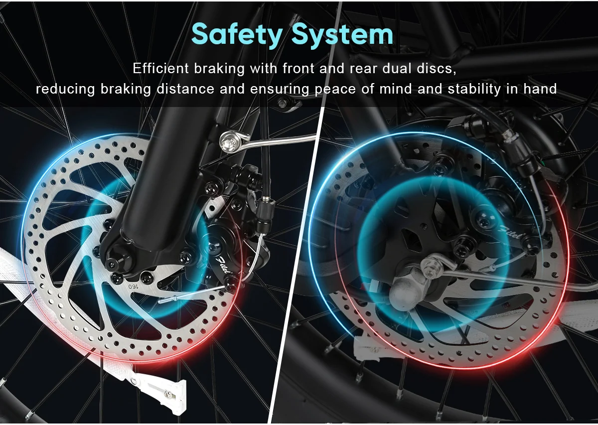 Mechanische Scheibenbremsen des SAMEBIKE CY20 Pro-FT