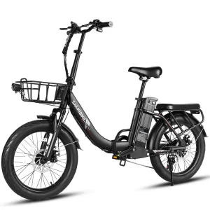 SAMEBIKE CY20 Pro-FT in Schwarz, Dreiviertelansicht vorn
