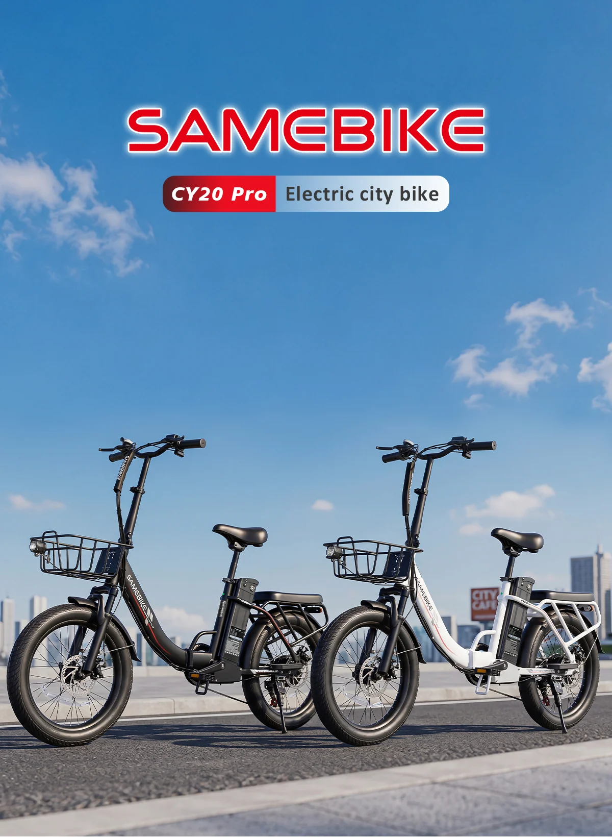 SAMEBIKE CY20 Pro-FT als faltbares Stadt-E-Bike