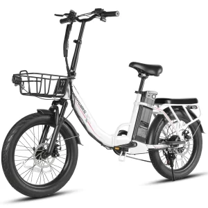 SAMEBIKE CY20 Pro-FT in Weiß, Dreiviertelansicht vorn