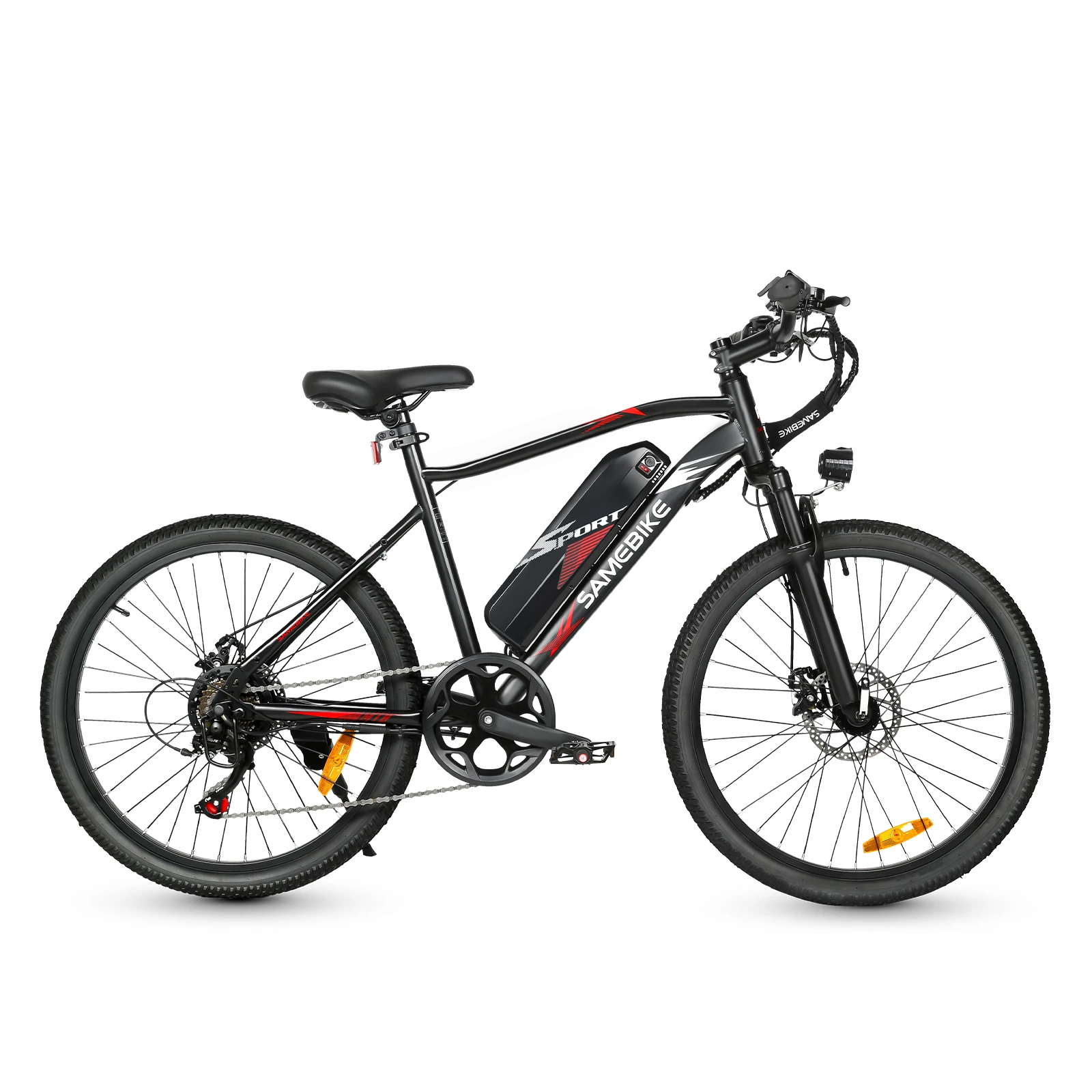 SAMEBIKE EBE2 in Schwarz, Seitenansicht