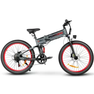 SAMEBIKE LO26 Plus in Grau, Seitenansicht