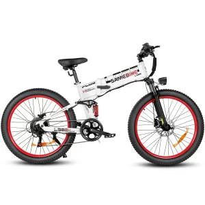 SAMEBIKE LO26 Plus in Weiß, Seitenansicht