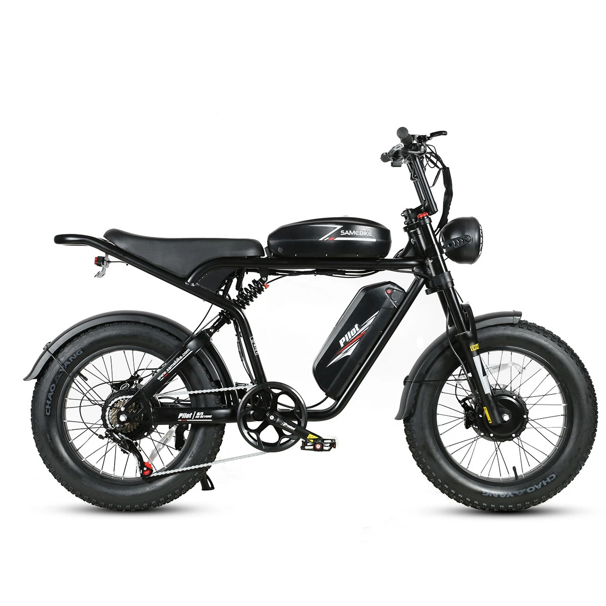 SAMEBIKE M20-III in Schwarz, Seitenansicht