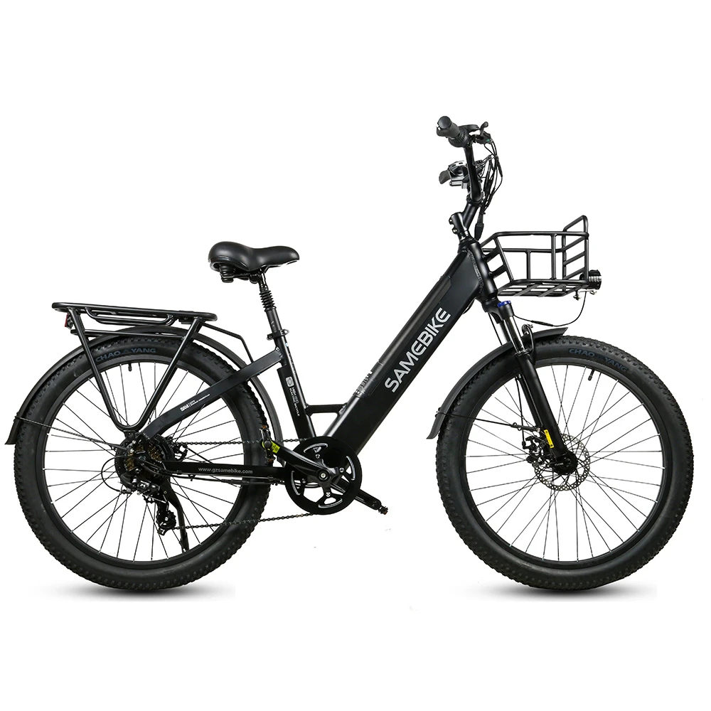 SAMEBIKE RS-A01 Plus in Schwarz, Seitenansicht