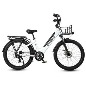 SAMEBIKE RS-A01 Plus in Weiß, Seitenansicht