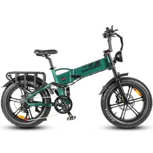 SAMEBIKE RS-A02 Plus in Grün, Seitenansicht