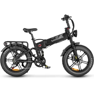 SAMEBIKE RS-A02 Plus in Schwarz, Seitenansicht