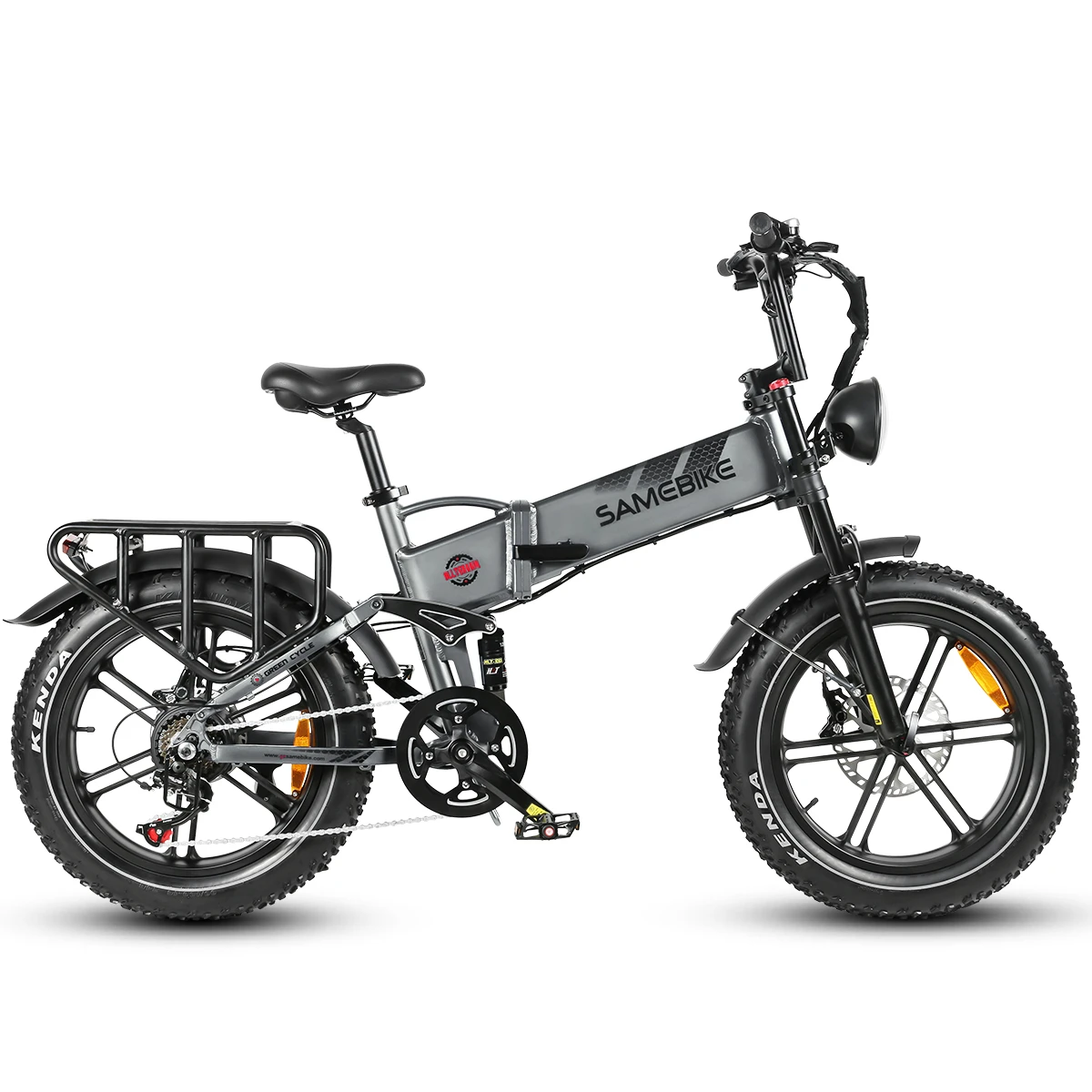 SAMEBIKE RS-A02 Plus in Silber, Seitenansicht