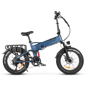 SAMEBIKE RS-A02 Pro in Blau, Seitenansicht