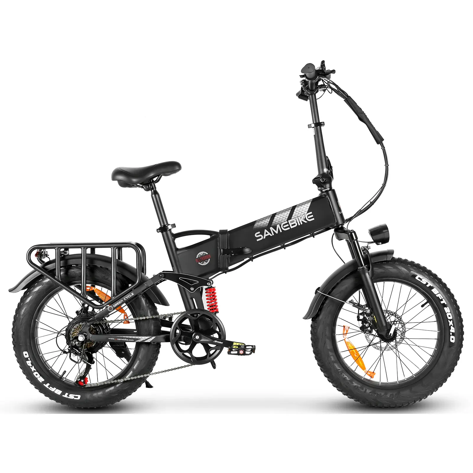 SAMEBIKE RS-A02 Pro in Schwarz, Seitenansicht