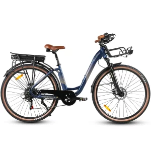 SAMEBIKE RS-A07 in Dunkelblau, Seitenansicht