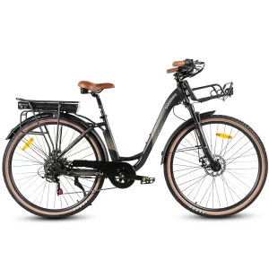 SAMEBIKE RS-A07 in Schwarz, Seitenansicht