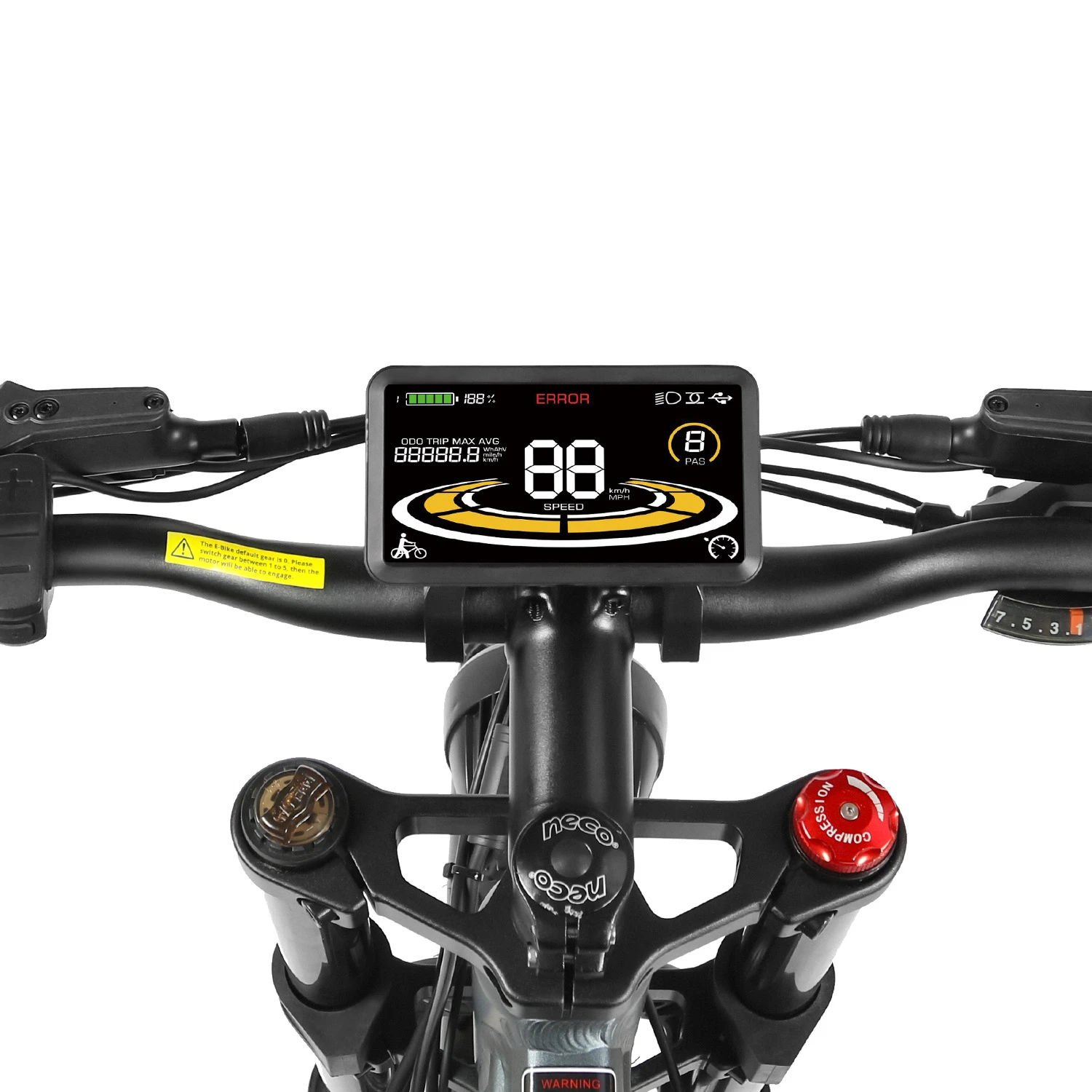 SAMEBIKE RS-A08-II, Detailaufnahme 1