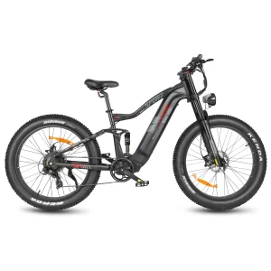 SAMEBIKE RS-A08-II in Schwarz, Seitenansicht