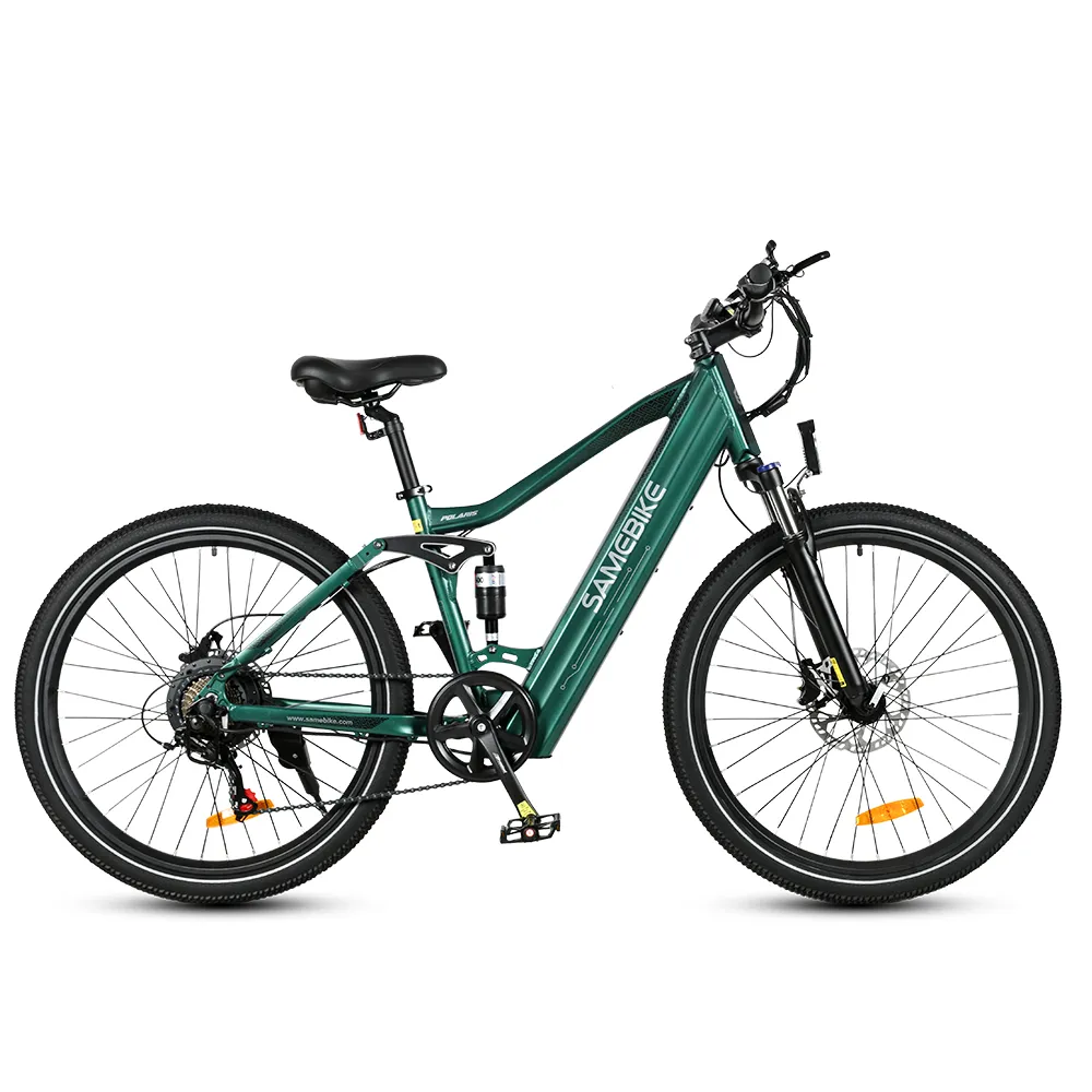SAMEBIKE XD26-II in Grün, Seitenansicht