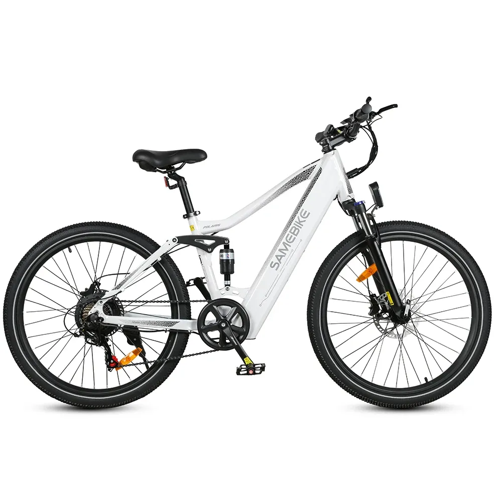 SAMEBIKE XD26-II in Weiß, Seitenansicht